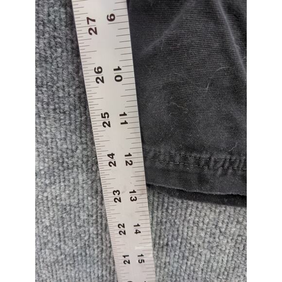 Mens Vurt Cargo Shorts Size 34 Black Pockets 100% Cotton Logo - Picture 8 of 9